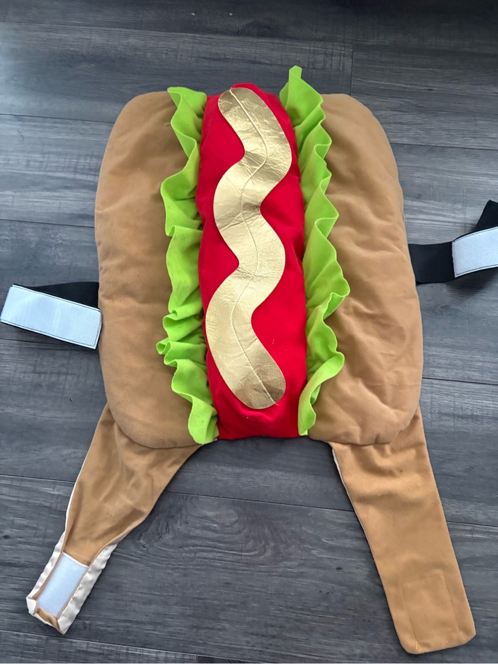 🧡 2/$15 🧡 Dog Hot Dog Costume in Brown, Red & Green - Brand: